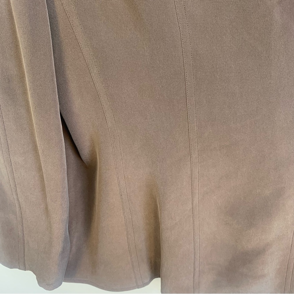 Jones New York 100% Silk Blazer Jacket Mocha Brown - Picture 9 of 12